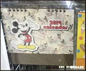 ダイソー100均卓上カレンダー2019【画像】ディズニープリンセス サンリオ(写真 5)