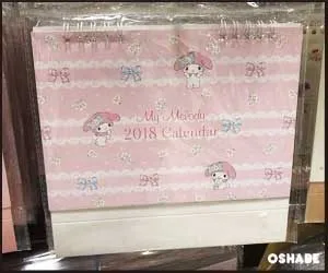 ダイソー100均卓上・壁掛けカレンダー2018【画像】シール・サンリオ等(写真 3)