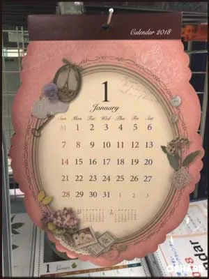 キャンドゥ100均卓上・壁掛けカレンダー2018【画像】サンリオ等(写真 20)