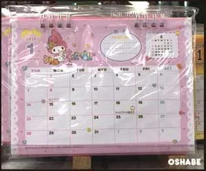 キャンドゥ100均卓上・壁掛けカレンダー2018【画像】サンリオ等(写真 2)