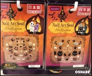 ダイソー100均ハロウィン2018ネイルシール つけま 血のり【画像】(写真 4)