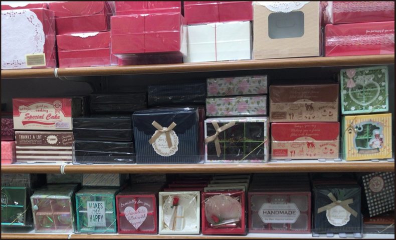 セリア100均バレンタイン17ラッピング 箱 袋 飾り画像 オシャベ
