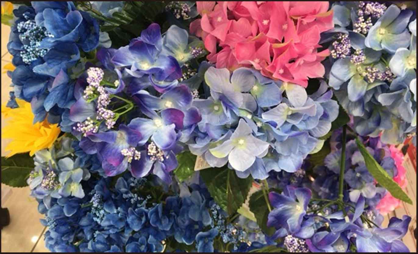 ダイソー100均紫陽花造花画像一覧 あじさい花冠リースなど オシャベ